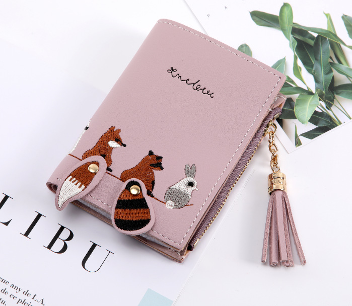 Women's Animal Solid Color Pu Leather Magnetic Buckle Wallets display picture 11