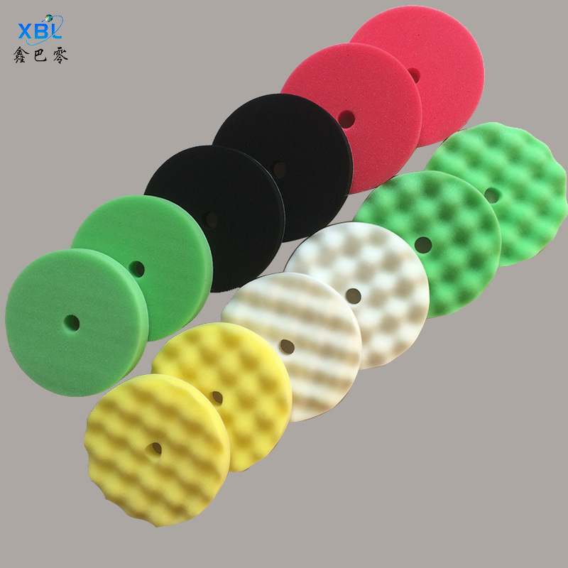 国产抛光绵 抛光球 打蜡盘 海绵轮 抛光轮 镜面还原盘 7寸抛光绵