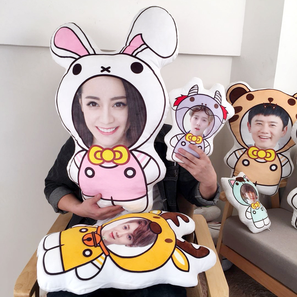 照片抱枕定制来图定做照片 diy 人形异形娃娃公仔人偶抱枕|ru