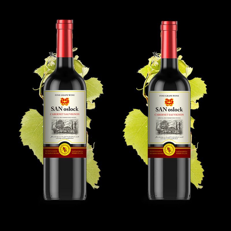 低價紅酒幹紅包郵750毫升甜紅葡萄酒露酒聖澳斯羅克法國廠家直銷