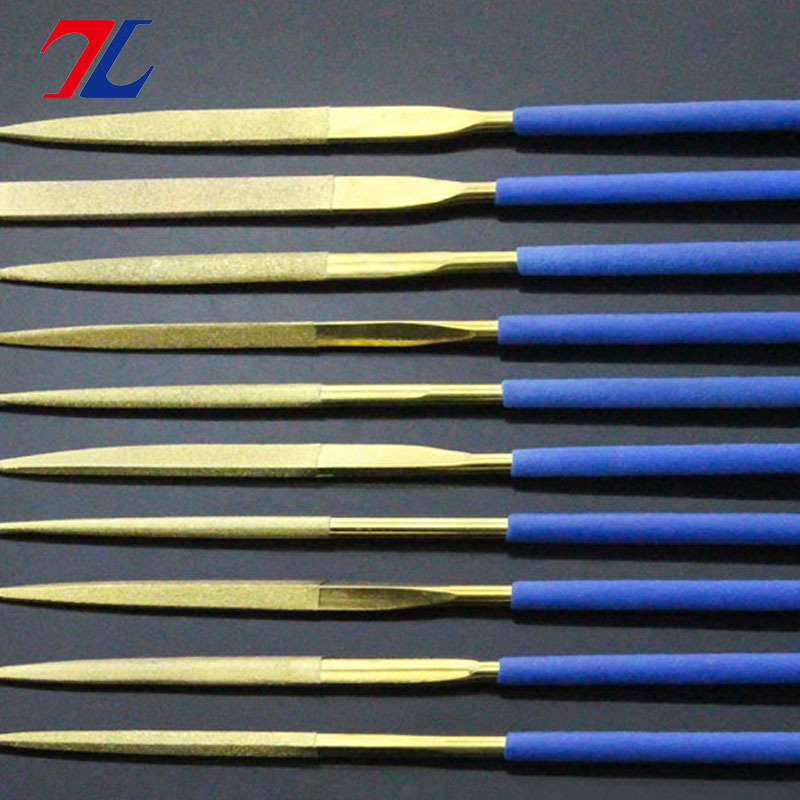 现货 砂纸锉刀镀钛金刚石锉刀套装 钻石平斜锉 金刚砂锉刀什锦锉