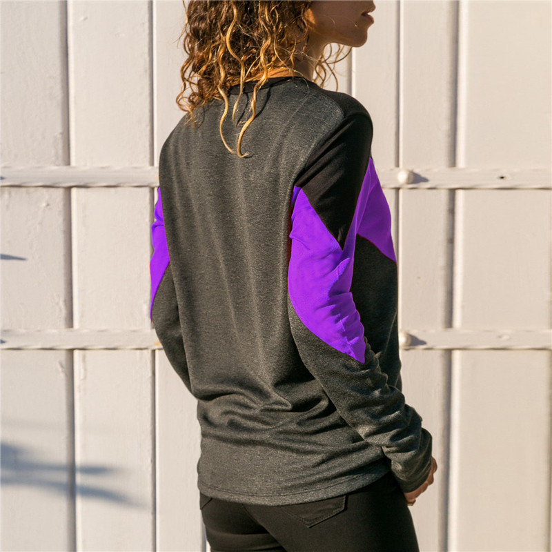 Color Block Long Sleeve T-Shirt