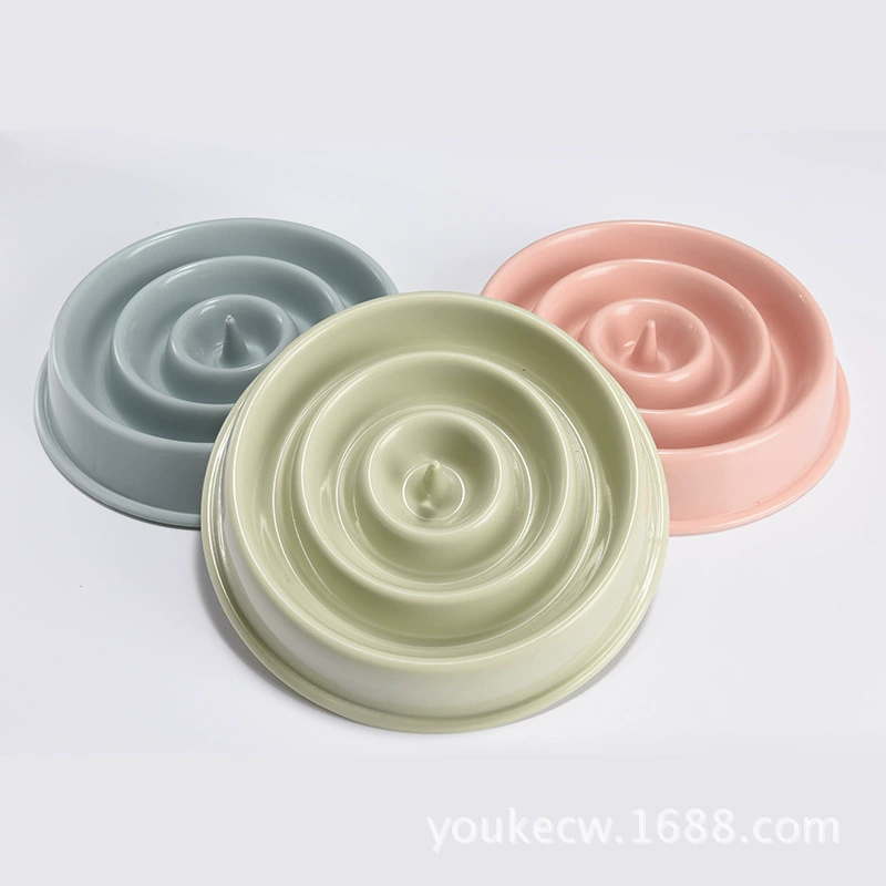 Домашнее Животное учится есть медленный корм миска для собак пластиковая собака против удушья Чаша творческий милый нескользящий коврик производители чаш оптом