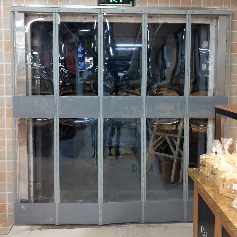 Wholesale custom self-priming magnetic air conditioning door curtain shop PVC thermal insulation transparent door curtain Wholesale custom self-priming magnetic air conditioning door curtain shop PVC thermal insulation transparent door curtain