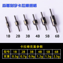 【淼尊部落】筏钓专用卡拉棒 微铅 伐钓铅坠 带标注刻字卡拉棒铅