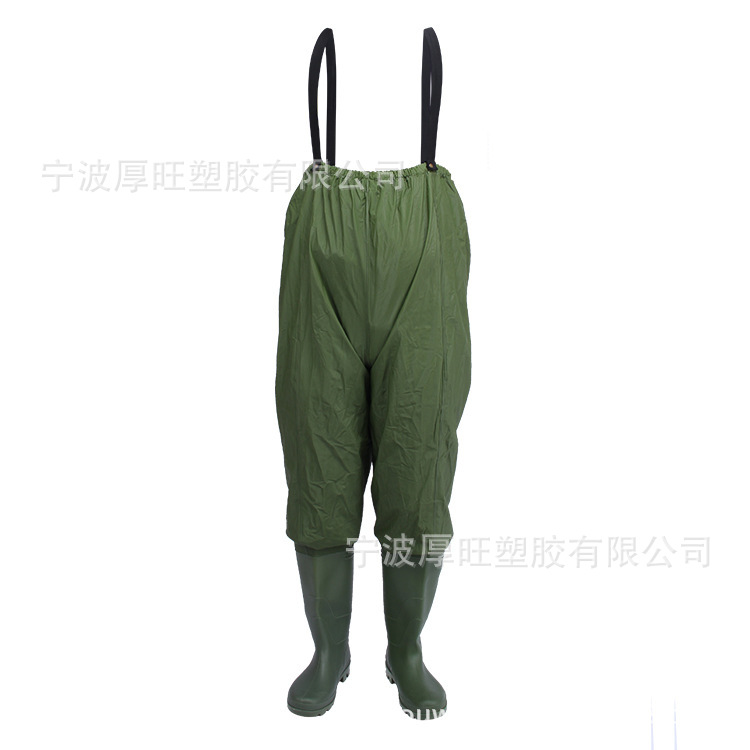 高档新款pvc膜加厚耐磨防水下水裤下水衣挖藕服钓鱼裤