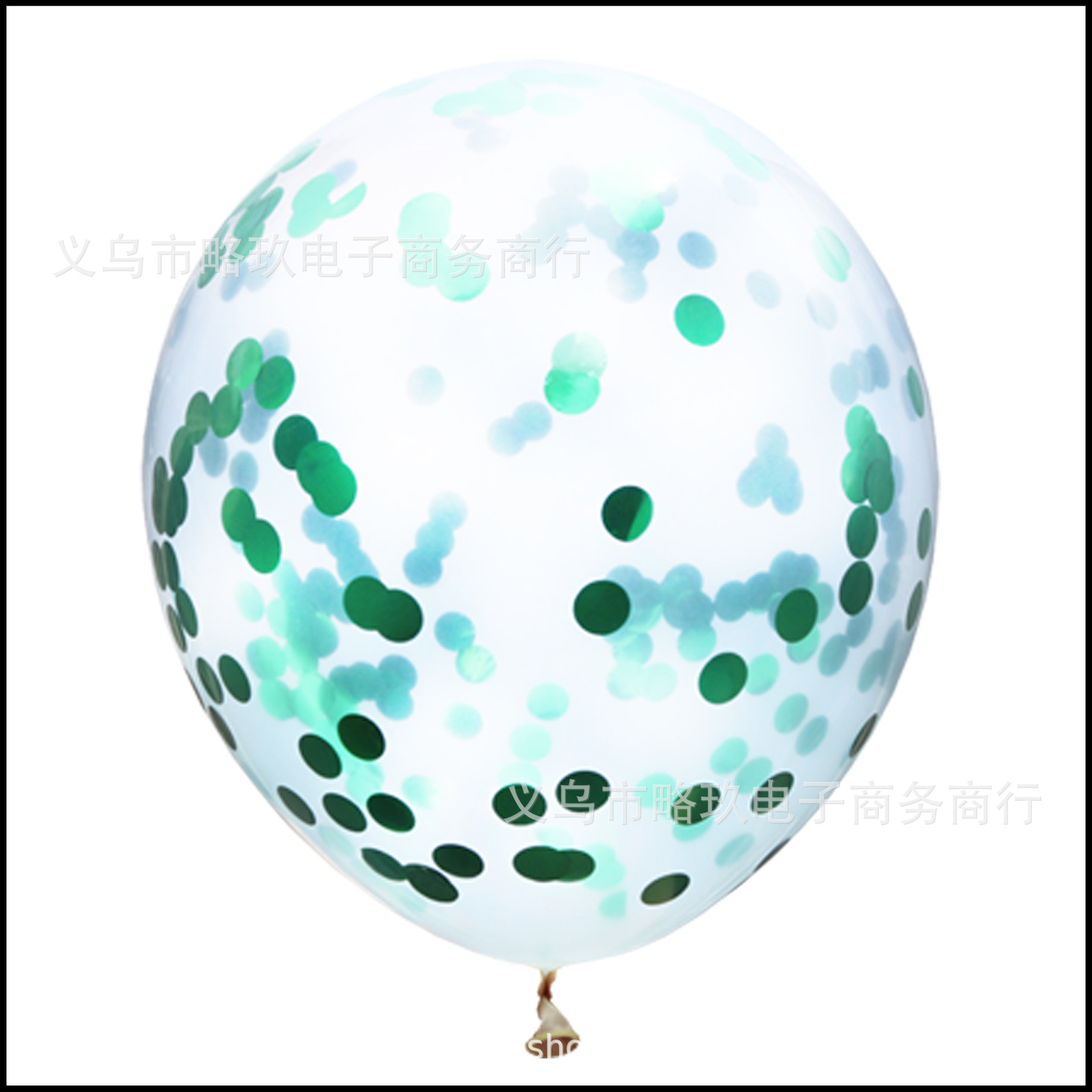 зеленый пайетки воздушный шар