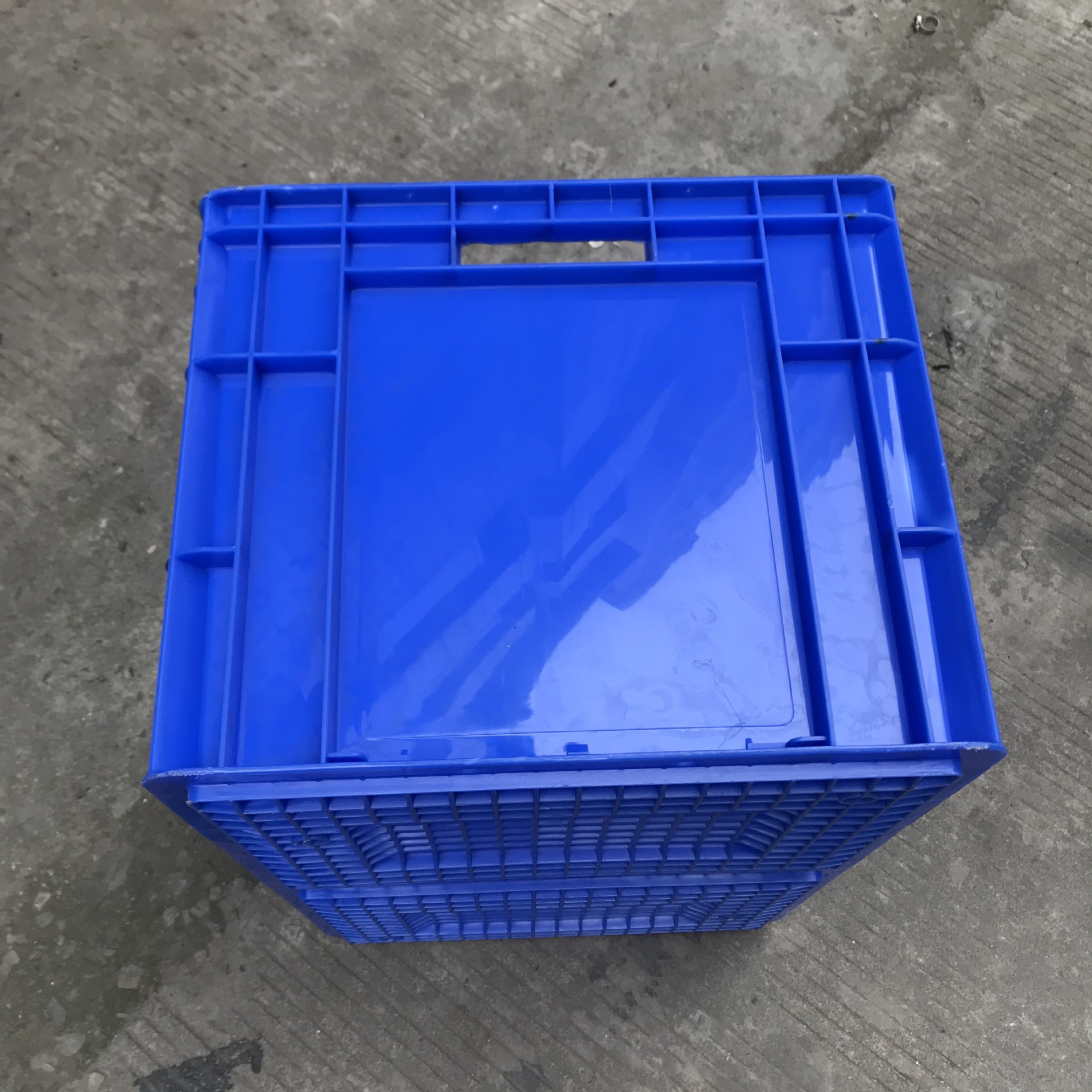 厂家供应圆角EU箱 广州佛山立体库塑料物流箱4633胶箱600*400*340