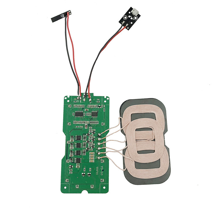 Three-coil wireless charger PCBA board suitable for Samsung S7 Apple wireless charging three-coil charging board