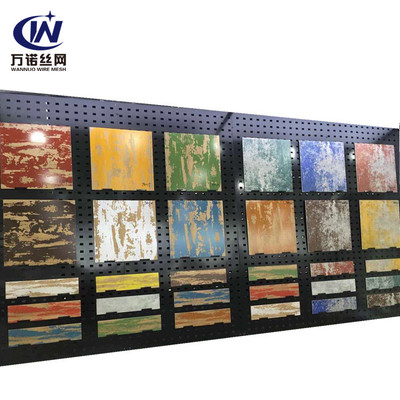 厂家定制瓷砖洞洞板展架 陶瓷展厅冲孔板展板 黑色展示板直销