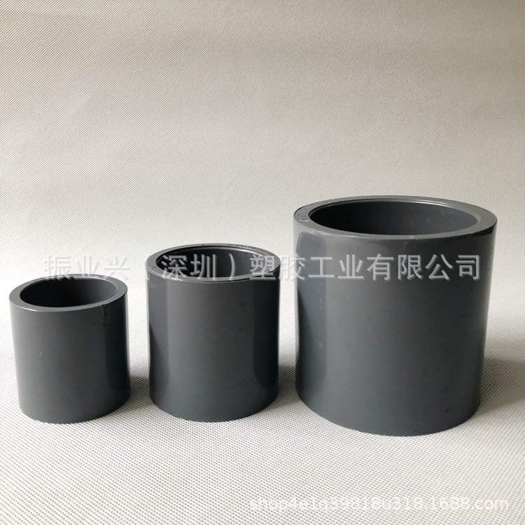 环琪 UPVC直通 国标 直管件 PVC-U直接头 外接头 化工级管箍 束接