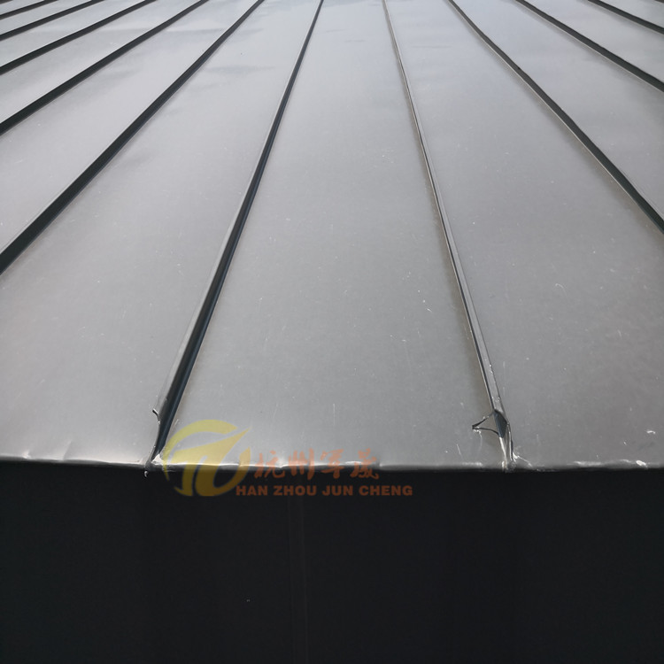 直销 0.7mm3004铝镁锰板 灰色25-430 铝镁锰矮立双锁边屋面板