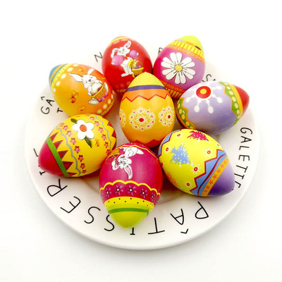 squishy 6.3cm複活節彩蛋PU海綿發泡彩印球發泄減壓兒童玩具球