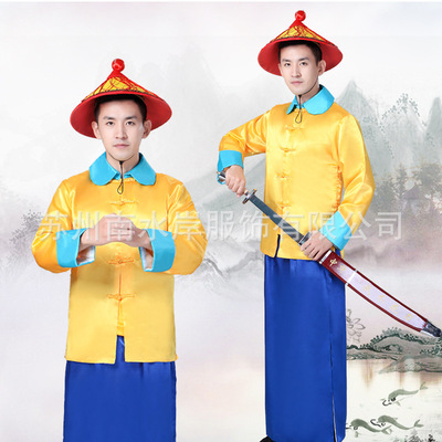 古裝侍衛太監公公服清朝甄嬛大內侍衛古代官服兵服男舞台演出服裝