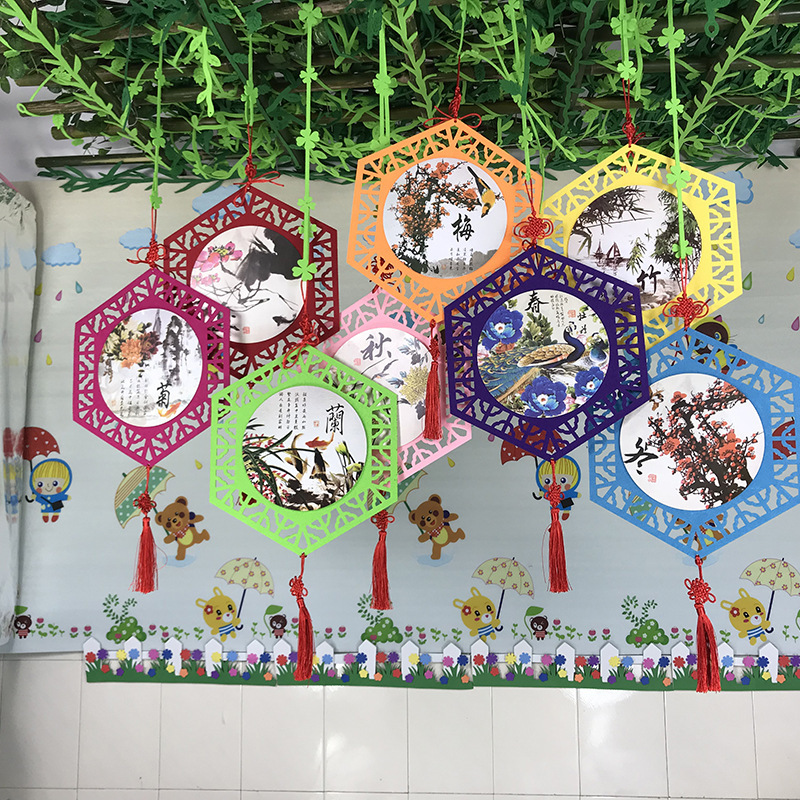 Manufacturers supply kindergarten banner Pendants kindergarten Pendants sale kindergarten three-dimensional Pendants