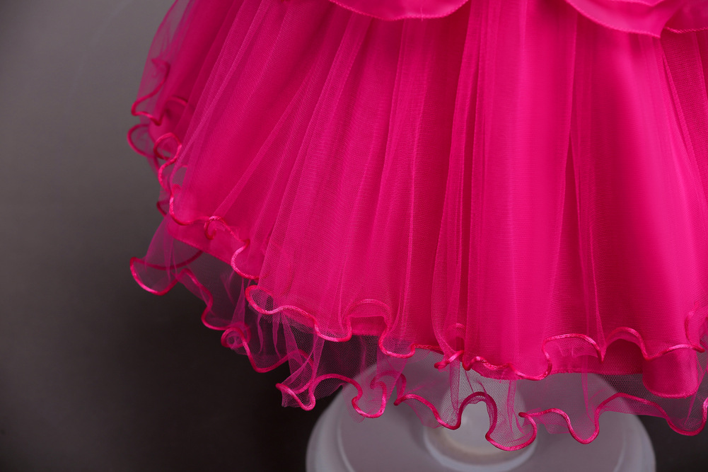 Ropa Para Niños Vestido De Novia Niñas Lentejuelas Princesa Pettiskirt Vestido De Malla Para Niños display picture 4