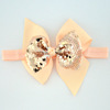 Children's flashing hair accessory, elastic headband with bow, European style, wholesale