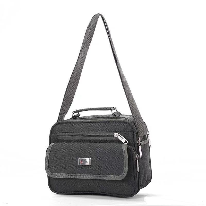One Shoulder Oblique Cross Business Bag Women's General Multi-Functional Men's Bag Handbag Wear-Resistant Large Capacity Leisure Fashion Manufacturers undefined