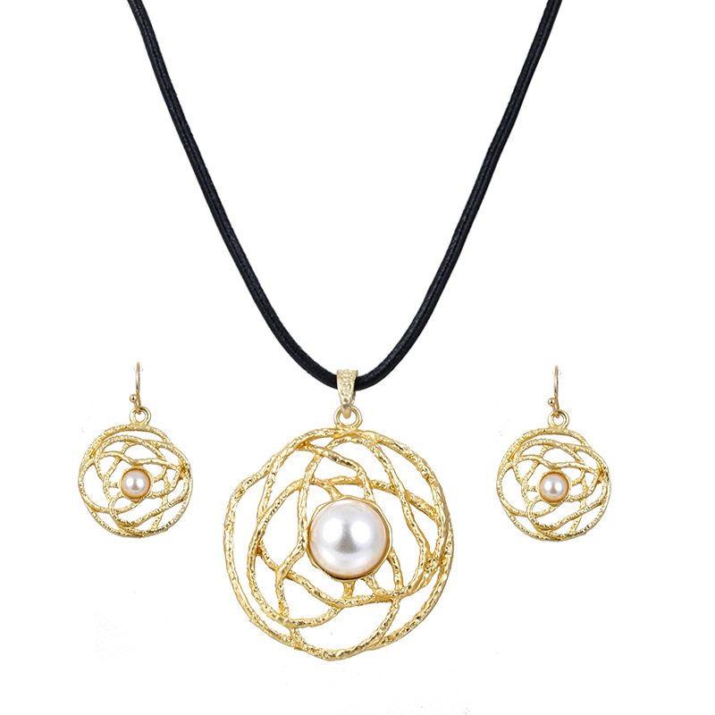 necklace and earrings