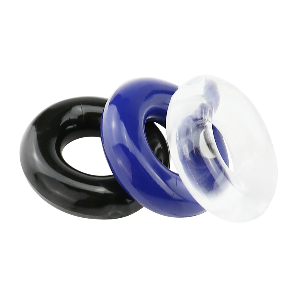 Adult supplies wholesale three -color penis ring lock fine ring men's delayed sex sleeve three models of three options