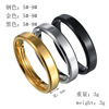 Glossy ring stainless steel for beloved, jewelry, accessory, simple and elegant design, wholesale, European style