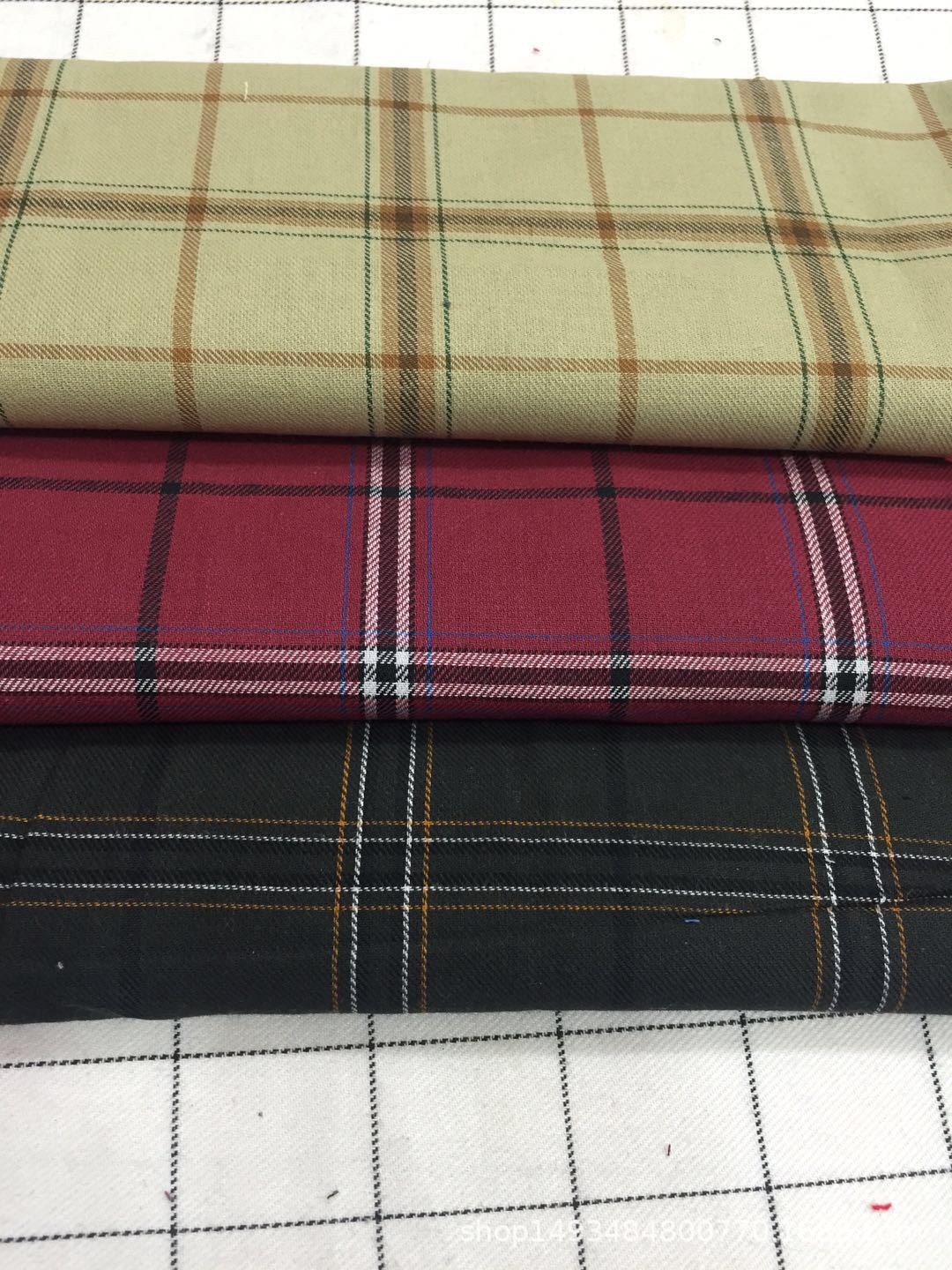 32支色织全棉格子布衬衫面料裙子工艺品面料均可现货