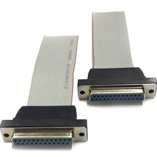 機頂盒VGA串口 DB25工控機連接線 DB25灰排線 變頻伺服器連接線