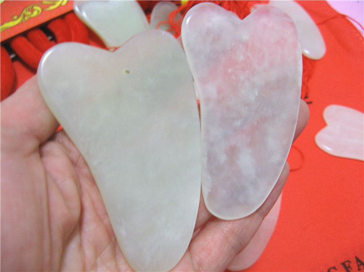 Natural Jade Scraping board jade Gua Sha tablets Face massage Holographic Main and collateral channels Scraping Beauty
