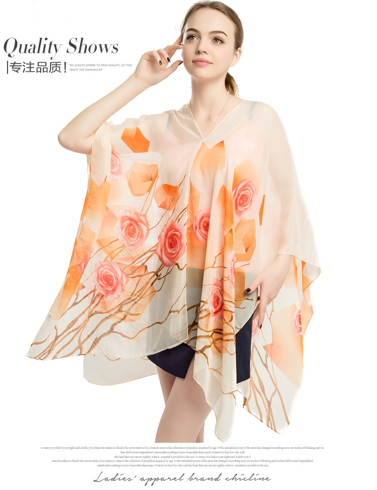 夏季女士丝巾厂家 遮阳防晒披肩批发 礼品围巾