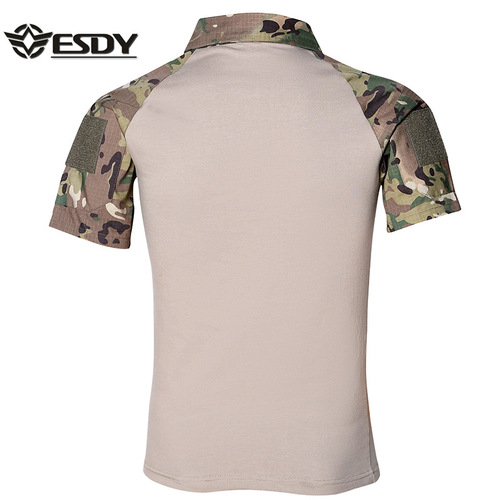 ESDY outdoor frog suit short-sleeved frog suit sports camouflage top combat training uniform military training uniform