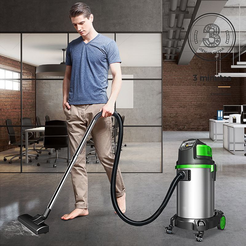 杰诺1600W家用商用工业吸尘器桶式大功率工厂车间吸水机JN503-35L|ru