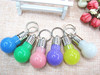 Small bulb, keychain with zipper, wholesale