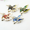 Metal high-end fashionable universal brooch lapel pin, European style, simple and elegant design