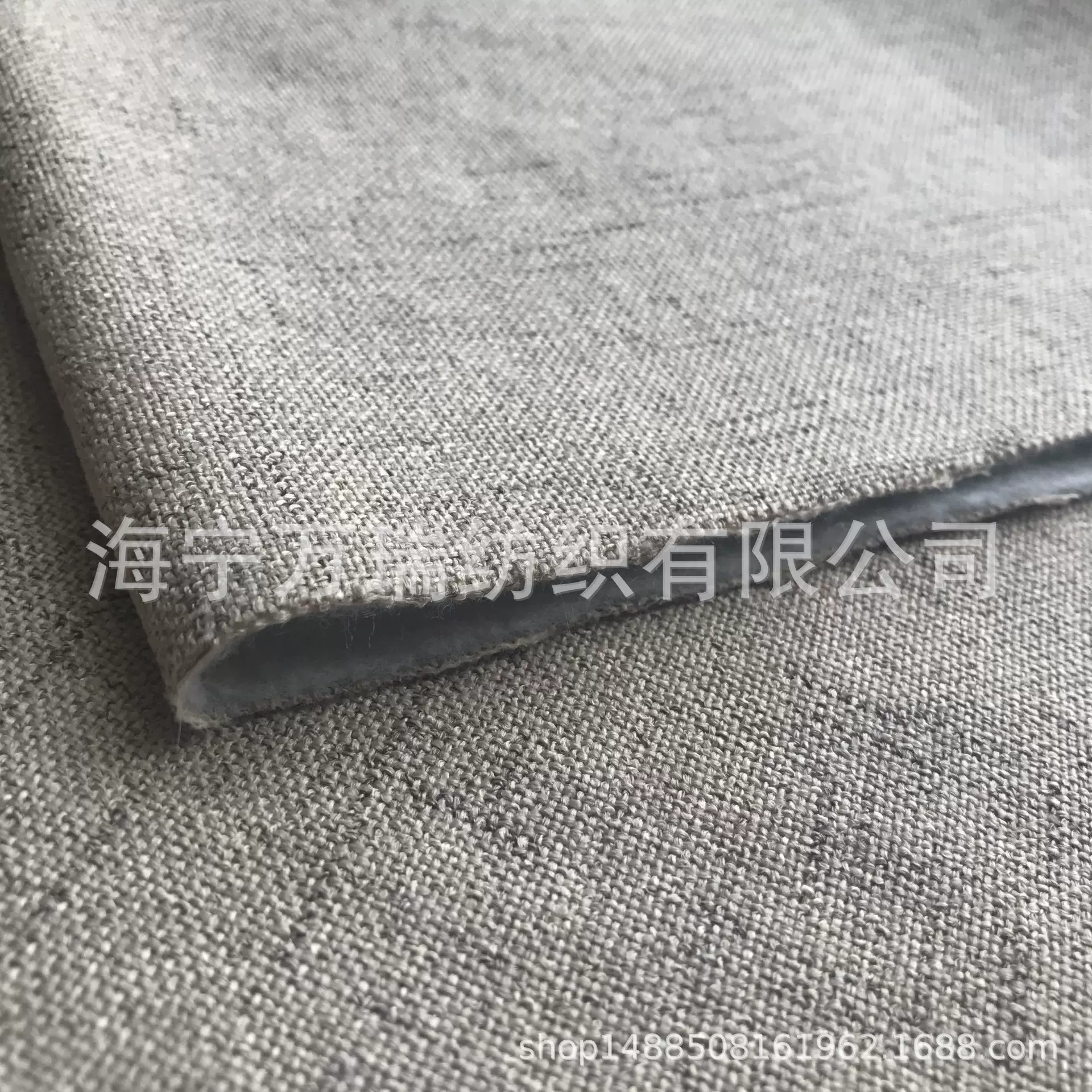 亚麻透气沙发仿麻布工程软包坐垫面料可来样定 做定染仿亚麻手工