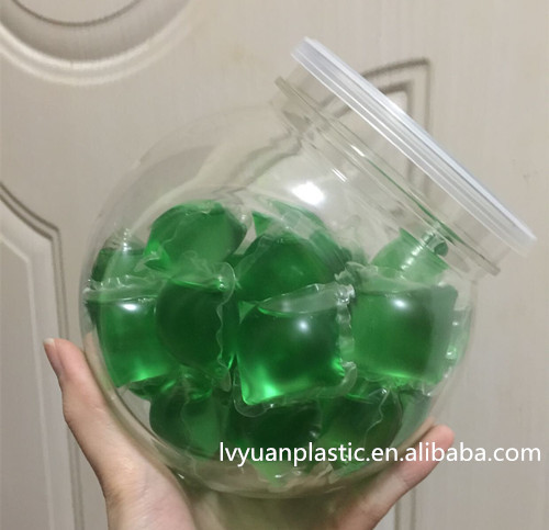 厂家直销塑料异形包装罐按压式盖子饰品塑料瓶PET 塑料糖果罐