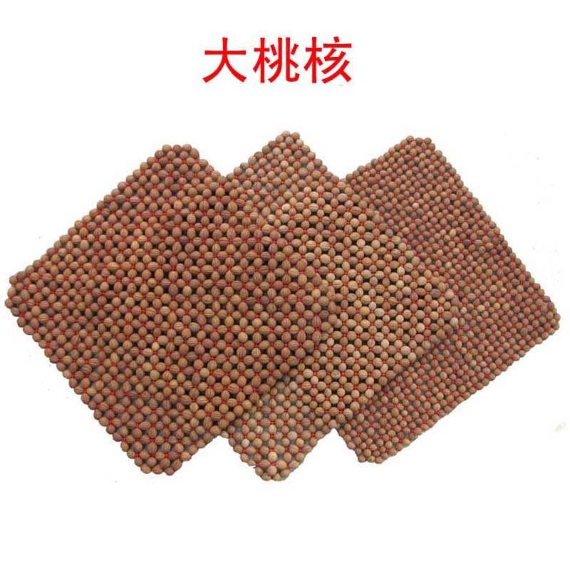 批发汽车座垫 夏季 硅胶防滑底桃核小方垫 夏季凉垫子 透气座垫