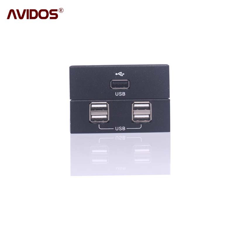 中卜4路usb2.0光纤延长器传输10公里usb光端机一拖四支持触摸屏|ms