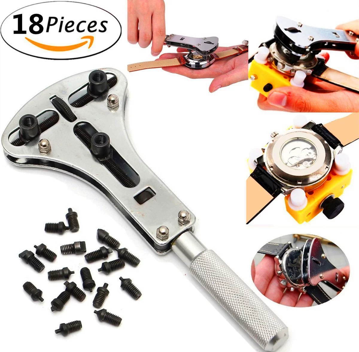 Инструмент для ремонта часов Универсальный открыватель для открывания нижней крышки большой три когтя для открывания крышки часов