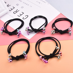 Direct Sale from Manufacturer: Korean Colorful Mickey Bear Heart Star Knot Hair Ties for Children, Hair Bands with Skullcaps, Wholesale