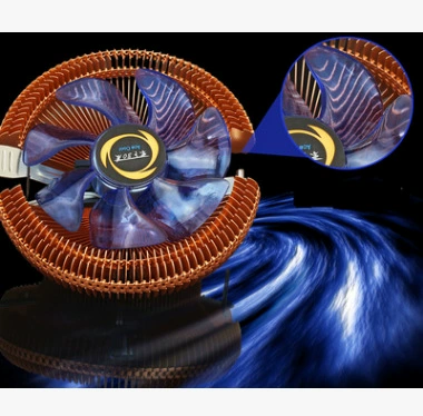 Минус 30 градусов ледяной войны светящийся синий свет процессорный радиатор многоплатформенный охлаждающий вентилятор подходит для 1156/55/51