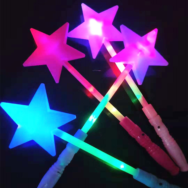 Bar -shaped five -pointed star light stick