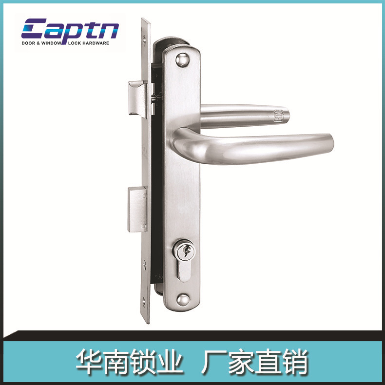 Capitán marca 8525-tipo dormitorio cerradura mecánica puerta corredera de lujo de aleación de aluminio cerradura interior antirrobo puerta cerradura