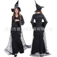 新款万圣节服装女巫服 成人角色扮演halloween巫婆cosplay演出服