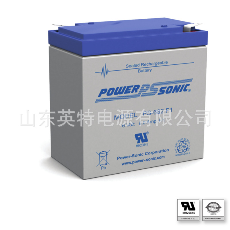 销售Power-Sonic PS-682 F1 密封铅酸蓄电池 6V9AH 免维护蓄电池