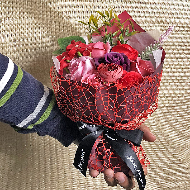 9朵新款手棒手提袋红3