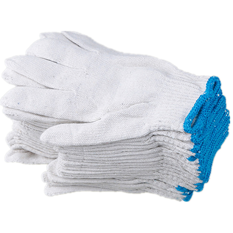 批发棉纱手套线手套500g本白线400g劳保防护耐磨防滑多用途