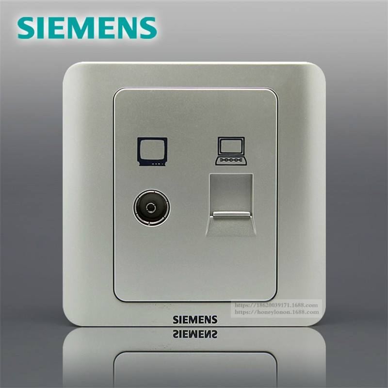 SIEMENS 西门子 远景Vista 电脑电视插座(5-850MHz)5TG01161CC122