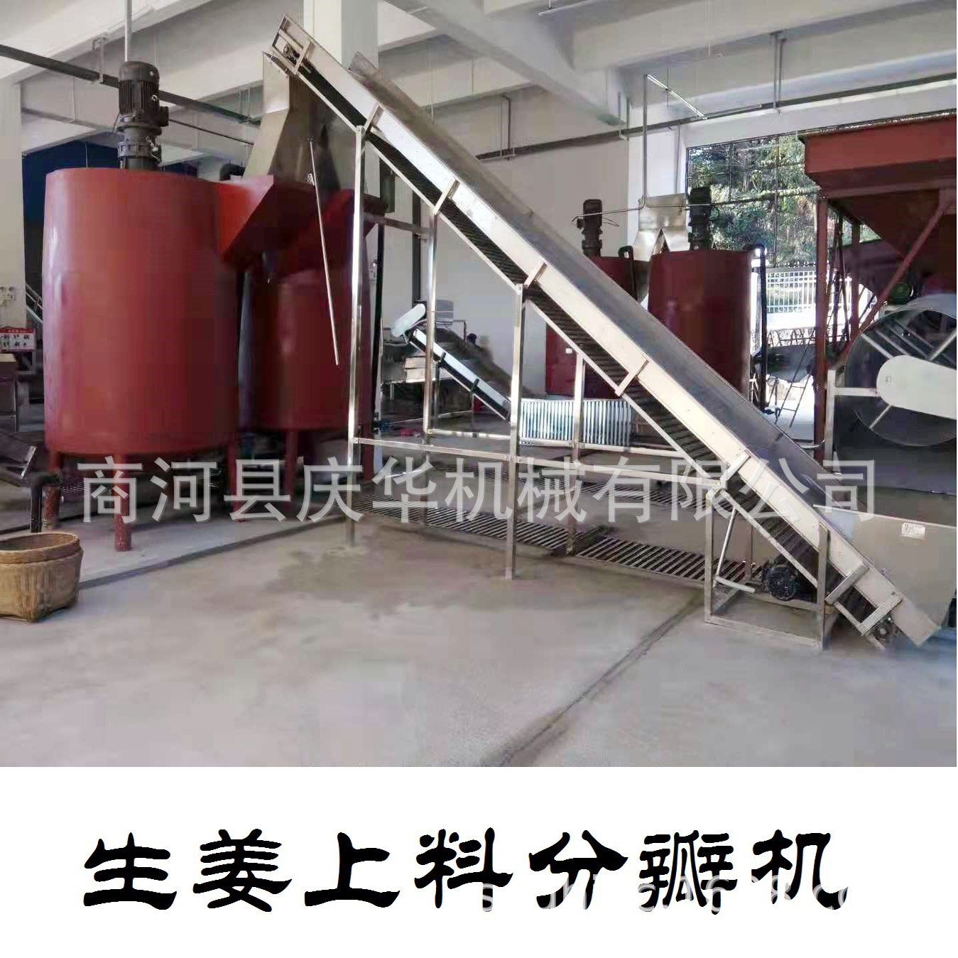 生姜烘干机  姜片加工流水线  鲜姜分瓣机  清洗机  切片