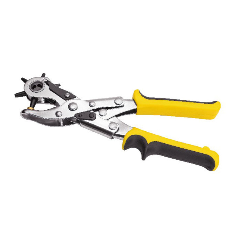 波斯工具 9寸双杠杆皮革打孔钳 皮带冲2-4.5mm 6圆孔BS203299