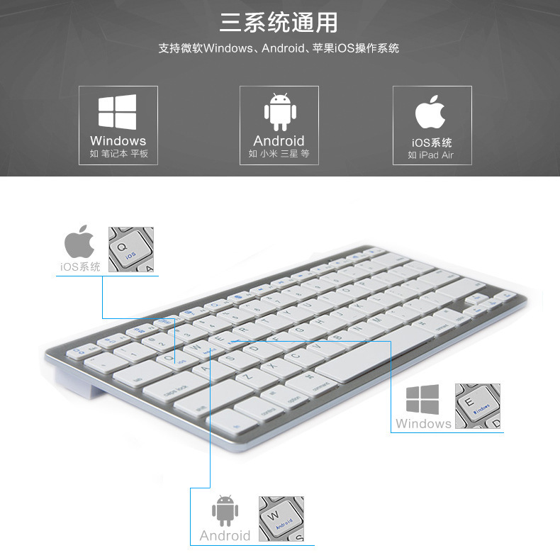Wireless Bluetooth keyboard for Apple mobile phone tablet desktop computer office Bluetooth keyboard Factory Direct